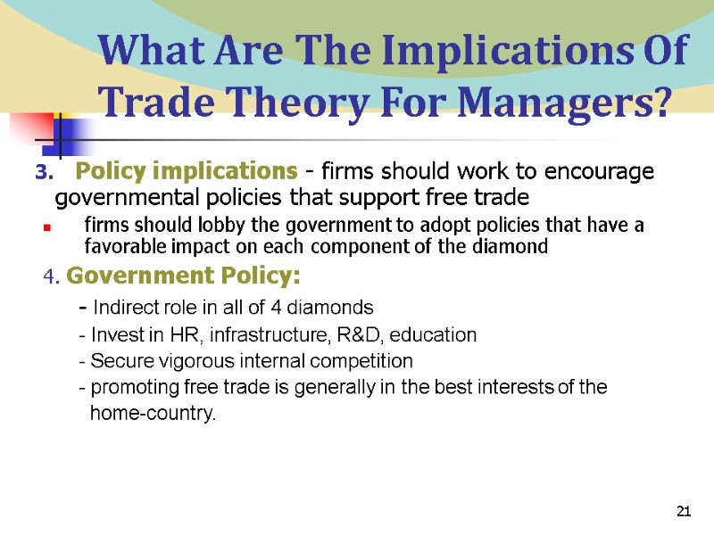 21 What Are The Implications Of Trade Theory For Managers?    